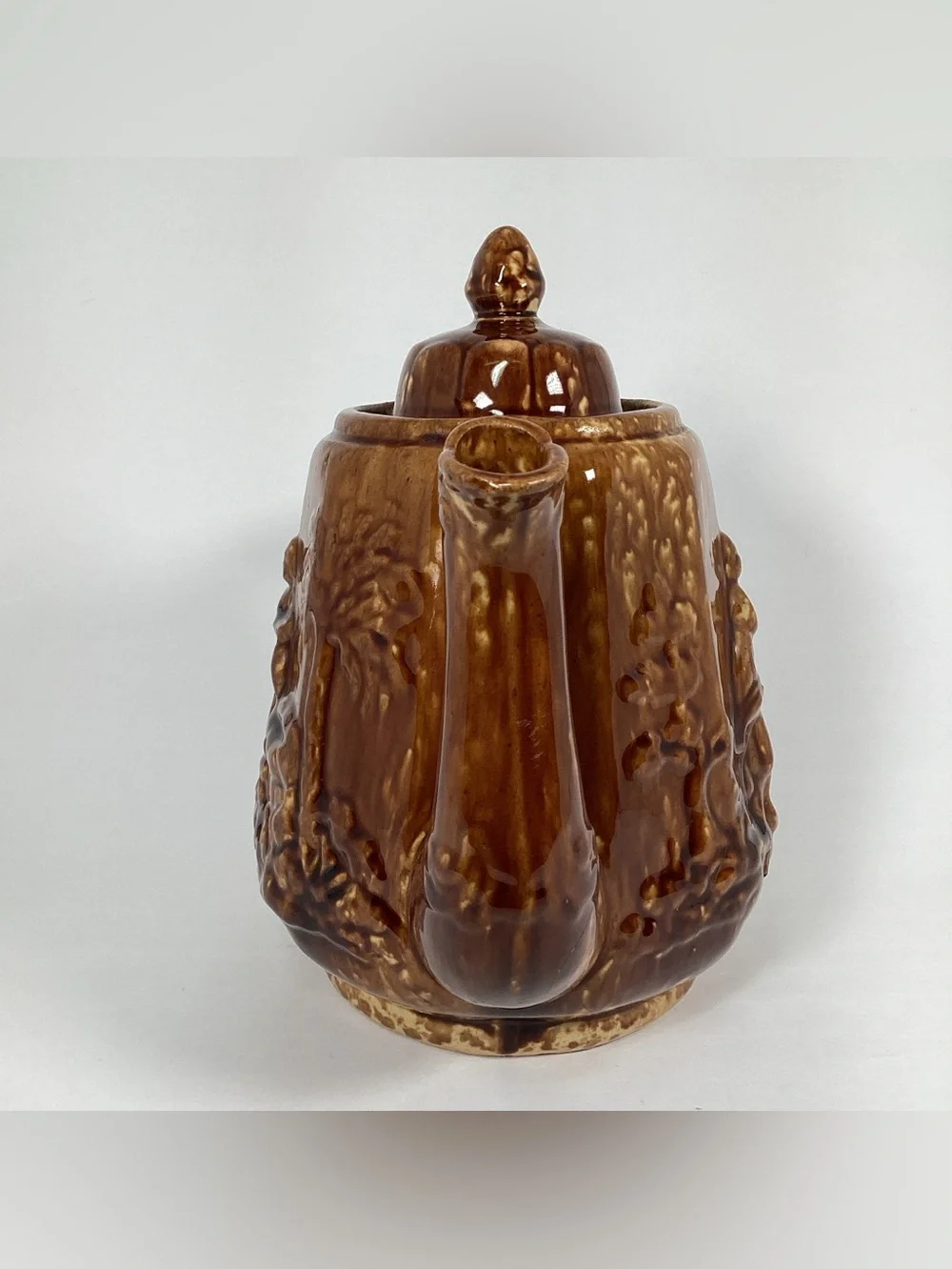 Antique Bennington Rockingham Rebekah At The Well Teapot PROFESSIONALLY REPAIR